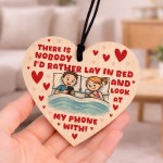 Gift For Valentines Birthday Anniversary Silly Wooden Heart