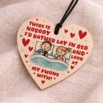 Gift For Valentines Birthday Anniversary Silly Wooden Heart