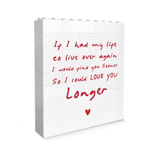 Valentines Day Gift Cute Building Block For Husband Wife