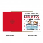 Funny Snoring Loud Valentines Day Card for Him Her Women Men