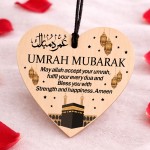 Umrah Mubarak Plaque Kaaba Wooden Hanging Plaque Gift For Family