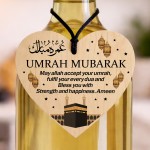 Umrah Mubarak Plaque Kaaba Wooden Hanging Plaque Gift For Family