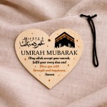 Umrah Mubarak Gift Kaaba Wooden Hanging Plaque Gift For Friends