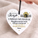 Umrah Mubarak Plaque Kaaba Acrylic Plaque Gift For Friend