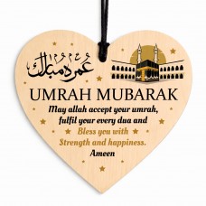 Umrah Mubarak Kaaba Wooden Hanging Plaque Umrah Mubarak Gifts