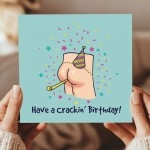 Birthday Greeting Card for Him Cracking Birthday Humorous Card