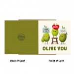 Happy Annniversary Card OLIVE YOU Valentines Day Romantic Card