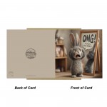Funny Birthday Card for Men OMG Grey Hare Hilarious Card