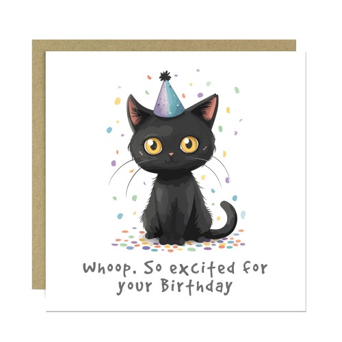 Funny Cat Birthday Card For Men and Women, Cat Lover Card Funny Cat Birthday Card For Men and Women, Cat Lover Card