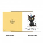 Funny Cat Birthday Card For Men and Women, Cat Lover Card Funny Cat Birthday Card For Men and Women, Cat Lover Card