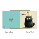 Funny Cat Birthday Card Woo Grumpy Cat Card Sarcastic Card