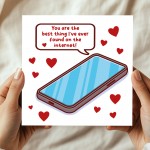 Funny Valentines Day Card for Him or Her Romantic Funny