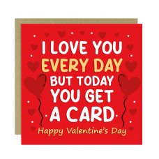 Valentines Day Card for Wife Husband Girlfriend or Boyfriend 