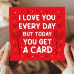 Funny Valentines Day Card for Him or Her Anniversary Card