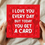 Funny Valentines Day Card for Him or Her Anniversary Card