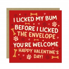 Funny Valentines Day Card From The Dog Amusing Valentines Card