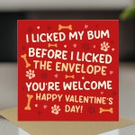 Funny Valentines Day Card From The Dog Amusing Valentines Card Funny Valentines Day Card From The Dog Amusing Valentines Card