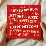 Funny Valentines Day Card From The Dog Amusing Valentines Card Funny Valentines Day Card From The Dog Amusing Valentines Card