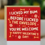 Funny Valentines Day Card From The Dog Amusing Valentines Card Funny Valentines Day Card From The Dog Amusing Valentines Card