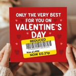 Funny Valentines Day Card Humorous Greetings Card Him Her Funny Valentines Day Card Humorous Greetings Card Him Her