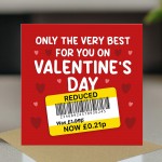 Funny Valentines Day Card Humorous Greetings Card Him Her Funny Valentines Day Card Humorous Greetings Card Him Her