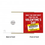 Funny Valentines Day Card Humorous Greetings Card Him Her Funny Valentines Day Card Humorous Greetings Card Him Her