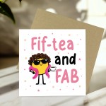 50th Birthday Card Fiftea And FAB Funny 50th Birthday Card
