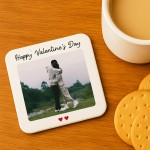 Personalised Coaster With Photo Valentines Day Gift For Husband