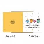 40th Birthday Card Officially In My Four-Teas Card Funny 40th Birthday Card Officially In My Four-Teas Card Funny