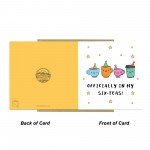 60th Birthday Card Officially In My Six-Teas Funny Card