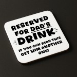 Funny Gift For Dad For Birthday Fathers Day Reserved Dads Drink