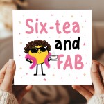 60th Birthday Card Sixtea And FAB Funny 60th Birthday Card