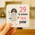 30th Birthday Gift Drinks Coaster Funny Gift For Sister Auntie 30th Birthday Gift Drinks Coaster Funny Gift For Sister Auntie