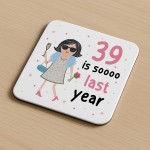 40th Birthday Gift Drinks Coaster Funny Gift For Mum Auntie 40th Birthday Gift Drinks Coaster Funny Gift For Mum Auntie