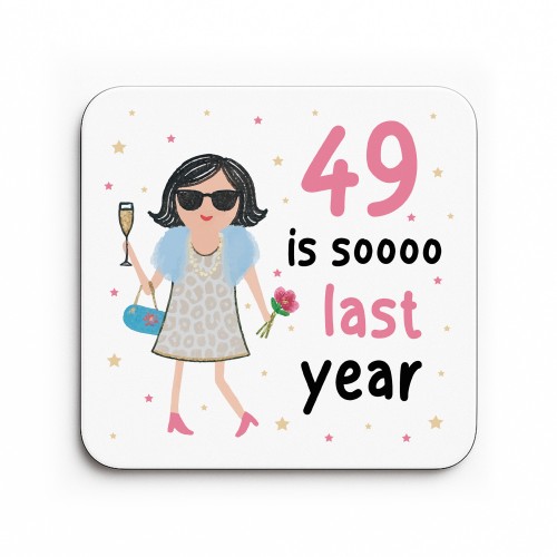 50th Birthday Gift Drinks Coaster Funny Gift For Mum Auntie 50th Birthday Gift Drinks Coaster Funny Gift For Mum Auntie
