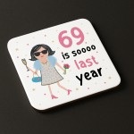 50th Birthday Gift Drinks Coaster Funny Gift For Mum Auntie 50th Birthday Gift Drinks Coaster Funny Gift For Mum Auntie