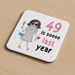 30th Birthday Gift Thirtea And FAB Coaster Funny 30th Birthday