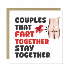 Funny Anniversary Card Fart Together Valentines Card