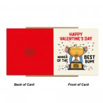 Funny Valentines Day Card For Girlfriend Wife Best Bum Card
