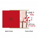 Funny Anniversary Card Love You with All My Fart Valentines Card Funny Anniversary Card Love You with All My Fart Valentines Card