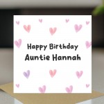 Pastel Birthday Card Personalised Birthday Card For Auntie Mum