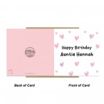 Pastel Birthday Card Personalised Birthday Card For Auntie Mum