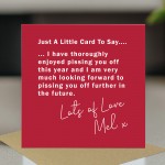 Personalised Funny Rude Joke Valentines Day Card For Him Her Personalised Funny Rude Joke Valentines Day Card For Him Her