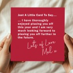 Personalised Funny Rude Joke Valentines Day Card For Him Her Personalised Funny Rude Joke Valentines Day Card For Him Her