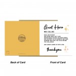 Card For Teacher Personalised Thank You Card Quiet Hero