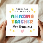 Personalised Card For Teacher Amazing Teacher Card For Him Her Personalised Card For Teacher Amazing Teacher Card For Him Her