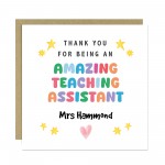 Personalised Card For Teaching Asisstant Leaving School Nursery Personalised Card For Teaching Asisstant Leaving School Nursery
