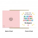 Personalised Card For Teaching Asisstant Leaving School Nursery Personalised Card For Teaching Asisstant Leaving School Nursery