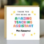 Personalised Card For Teaching Asisstant Leaving School Nursery Personalised Card For Teaching Asisstant Leaving School Nursery