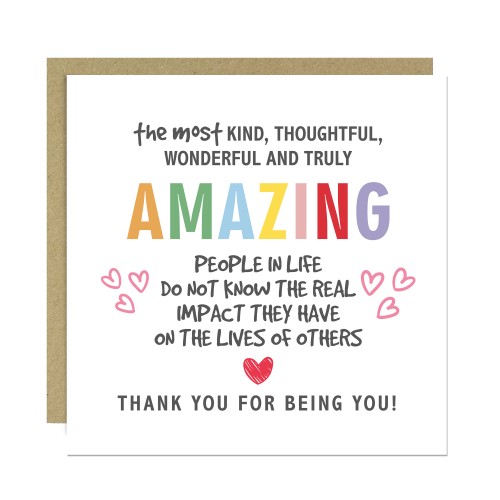 Thank You Cards Thank You Card For Friends Best Friend Colleague